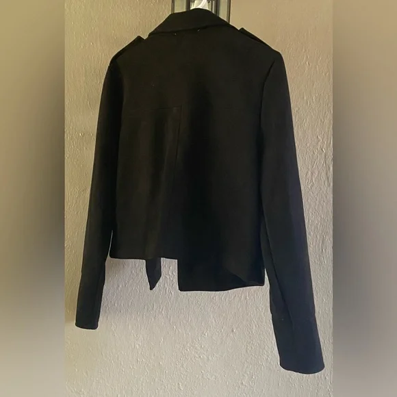 Philosophy Black Faux Suede Blazer Jacket - Picture 4 of 4